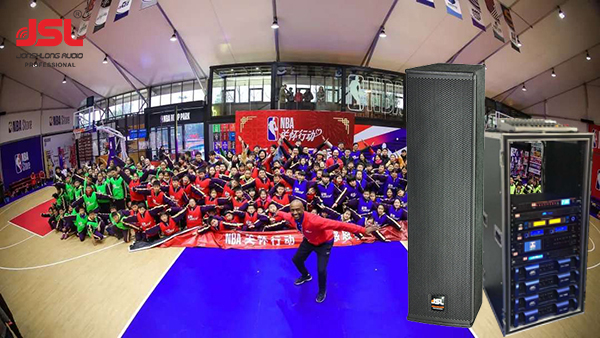 摩登7专业扩声系统助力湖南长沙梅溪湖篮球公园【摩登7音响】