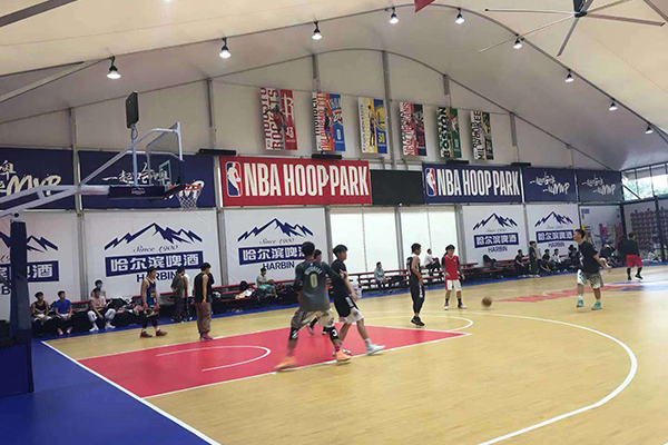 摩登7专业扩声系统助力湖南长沙梅溪湖篮球公园【摩登7音响】