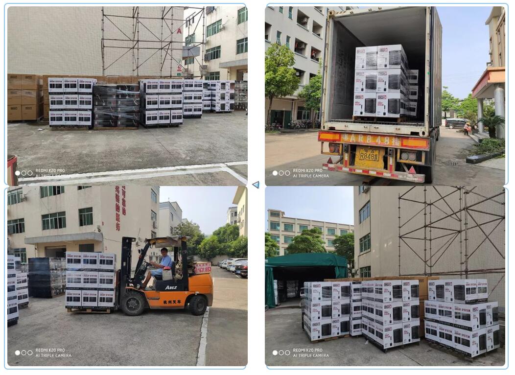 喜讯！摩登7第二批要远航巴西的音响订单顺利装箱