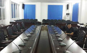 摩登7案例-广东佛岗陶瓷企业集团会议室