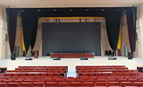 天津某校多功能厅选用摩登7JSL数字有源线阵音响系统